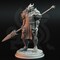 Dragon Knight with spear from DM Stash's Rise of the Dragon set. Total height apx. 45mm. Unpainted resin miniature product 1